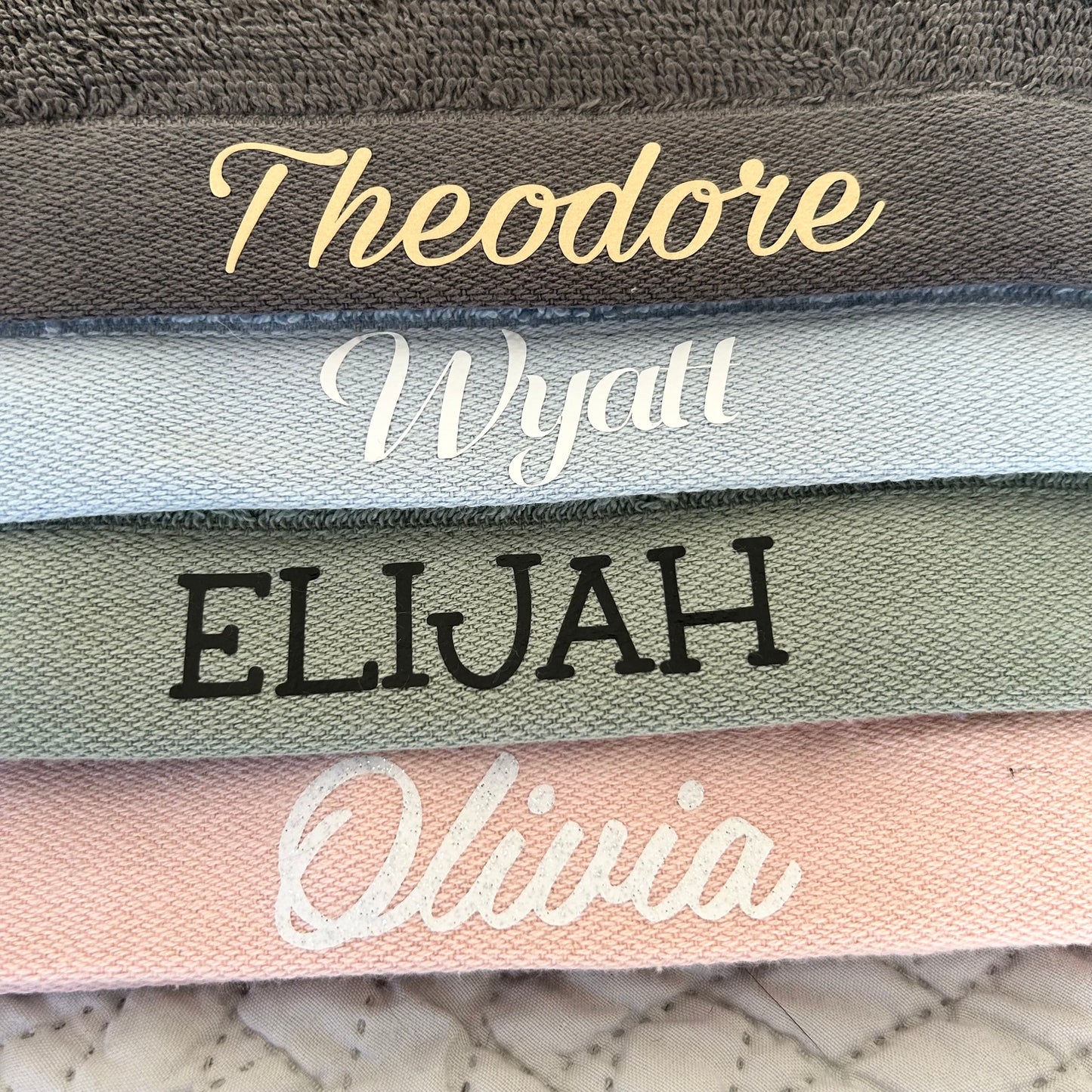 Custom Iron On Vinyl Decal Names/Words