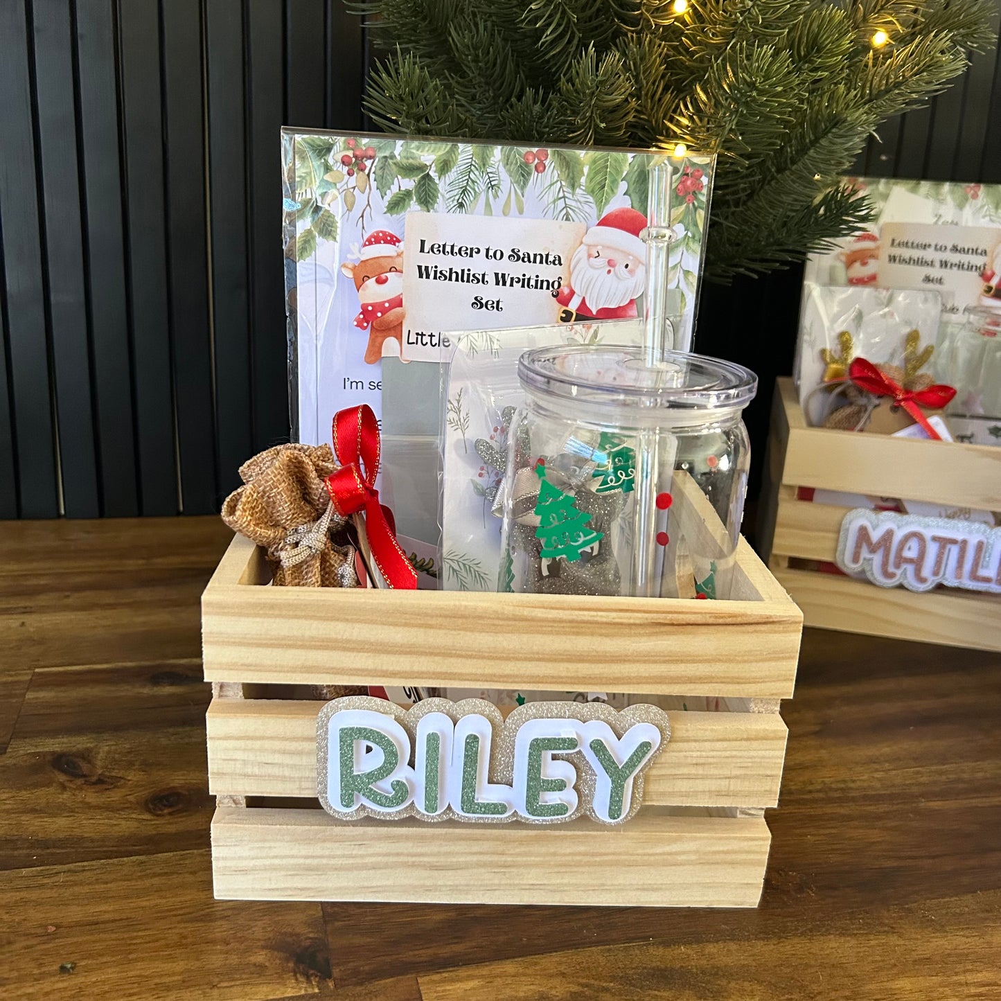 Personalised Christmas Crate Set