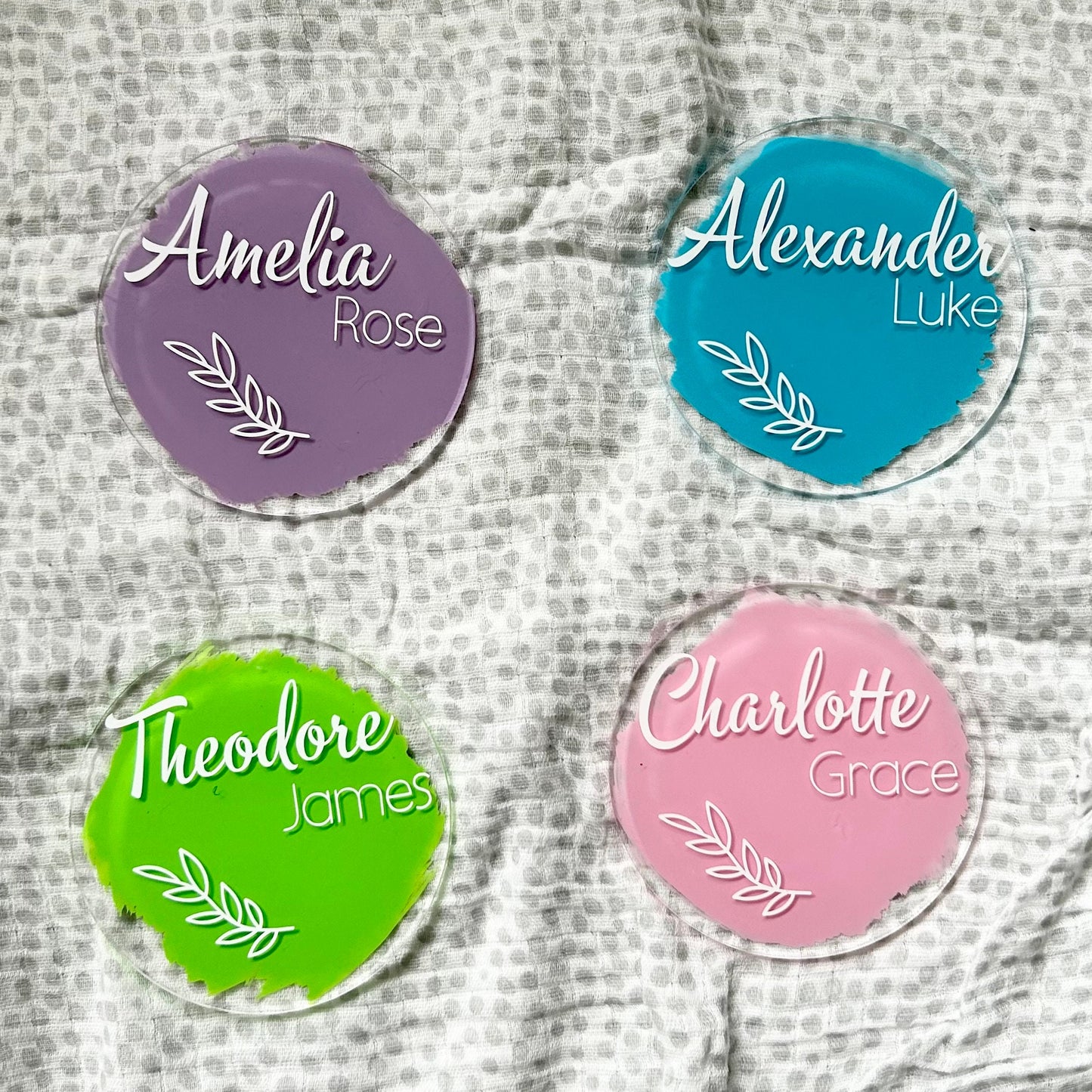 Baby Name Announcement Discs