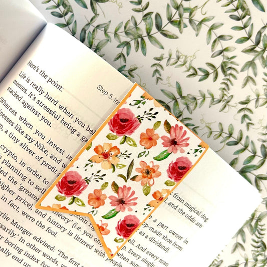 Floral Magnetic Bookmarks