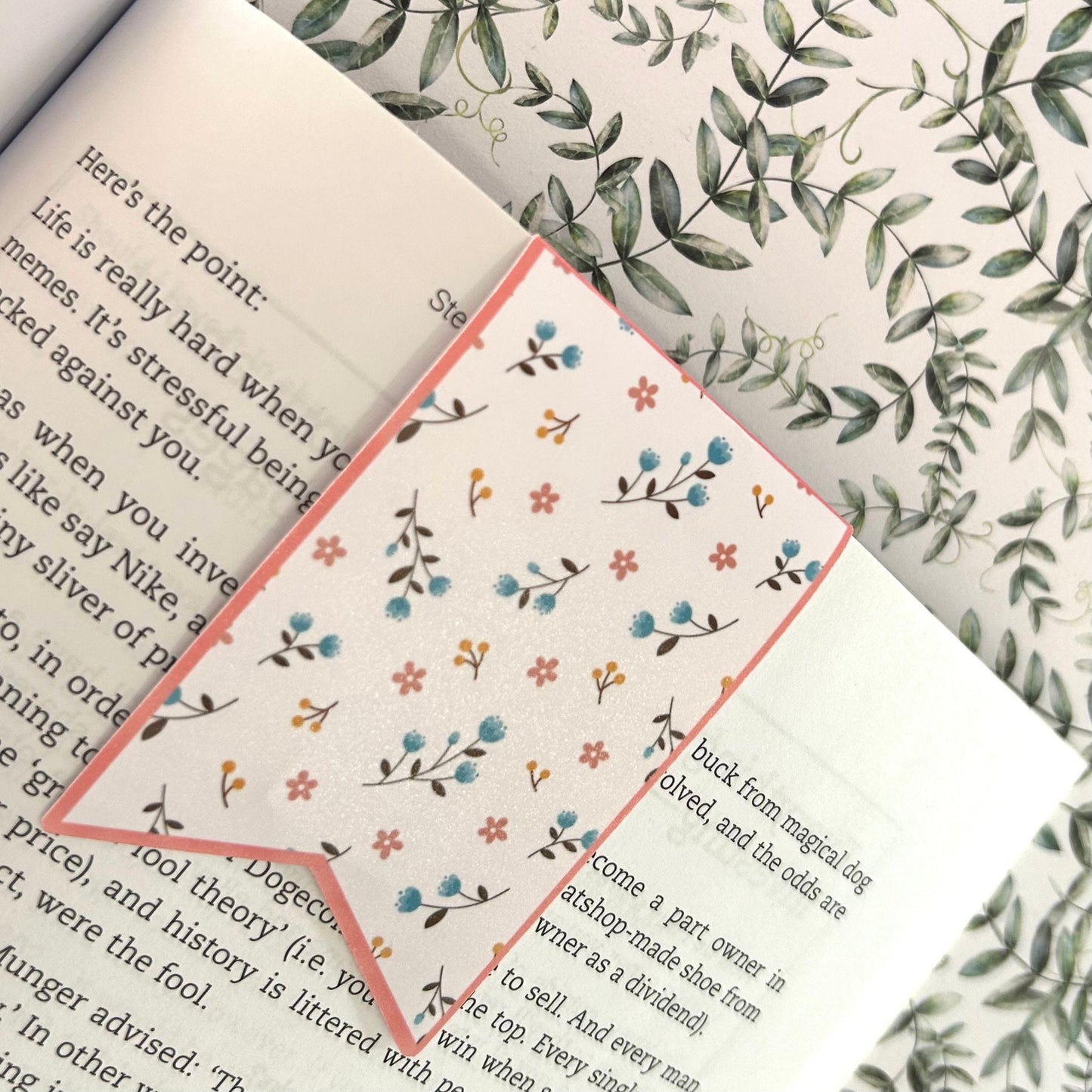 Floral Magnetic Bookmarks