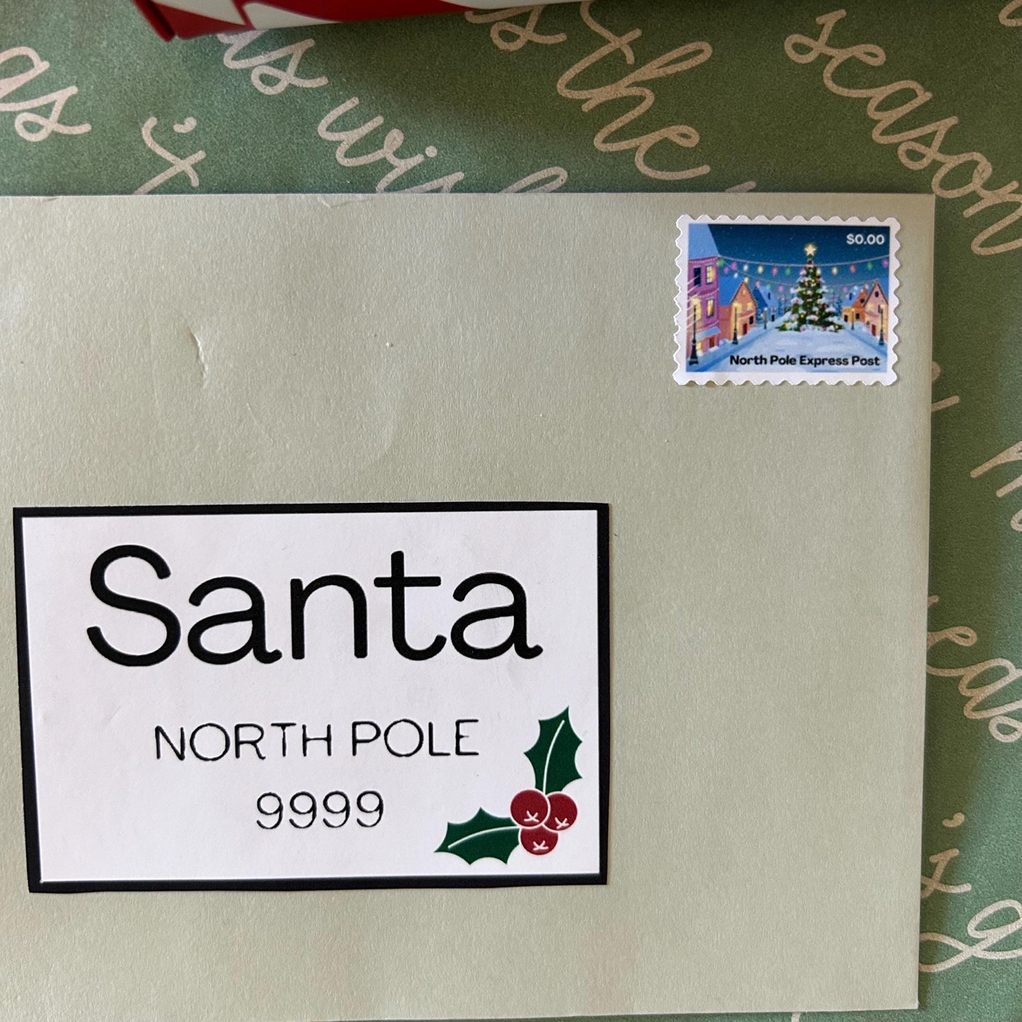 Christmas Wishlist Letter to Santa Writing Set