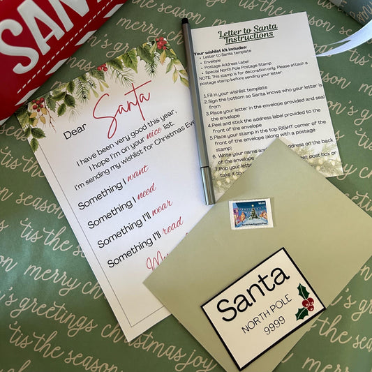 Christmas Wishlist Letter to Santa Writing Set