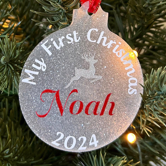 Personalised Baby First Christmas Ornament