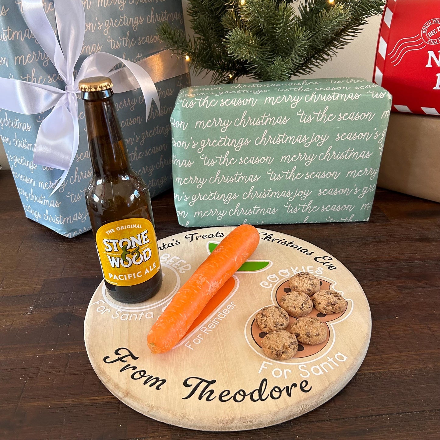 Personalised Santa Treat Tray